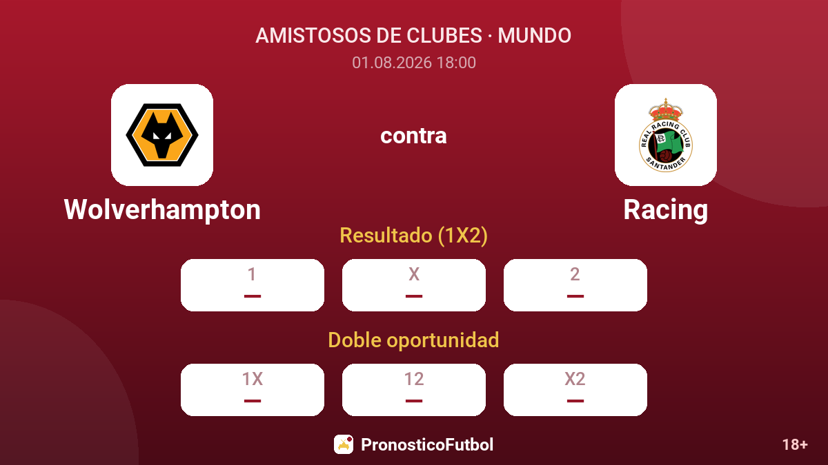 Wolverhampton contra Racing — cuotas