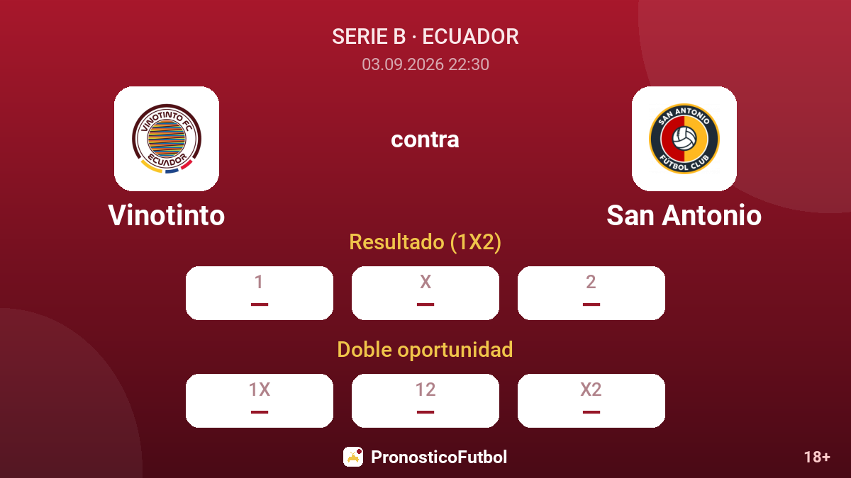 Vinotinto - San Antonio — cuotas
