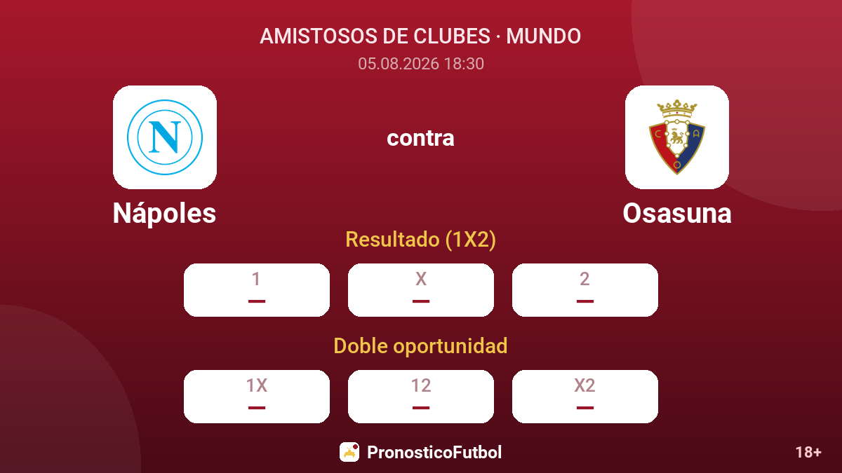 Nápoles contra Osasuna — cuotas