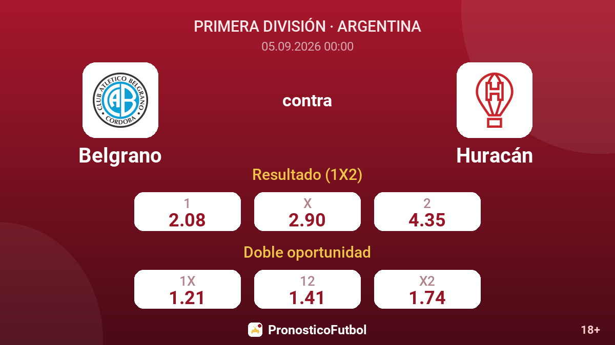 Belgrano - Huracán — cuotas