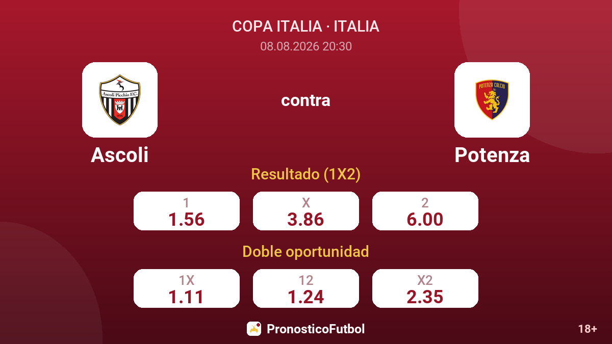 Ascoli - Potenza — cuotas