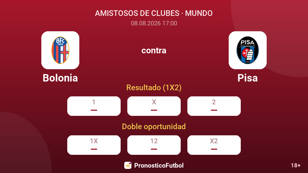 Bolonia - Pisa — cuotas