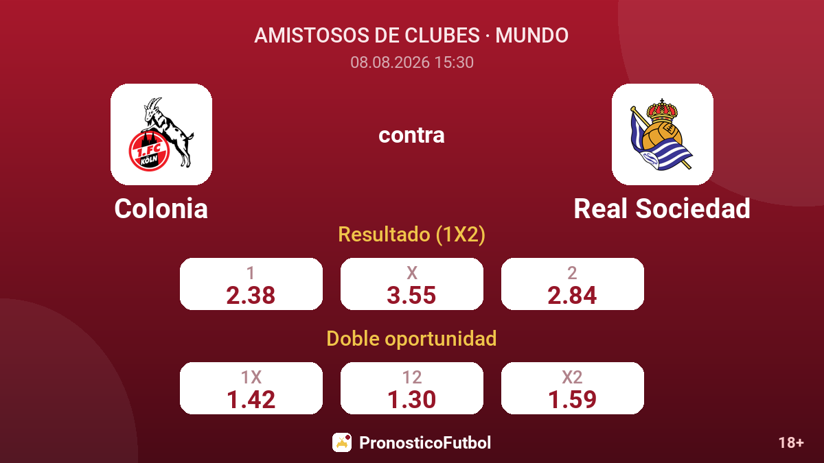 Colonia - Real Sociedad — cuotas