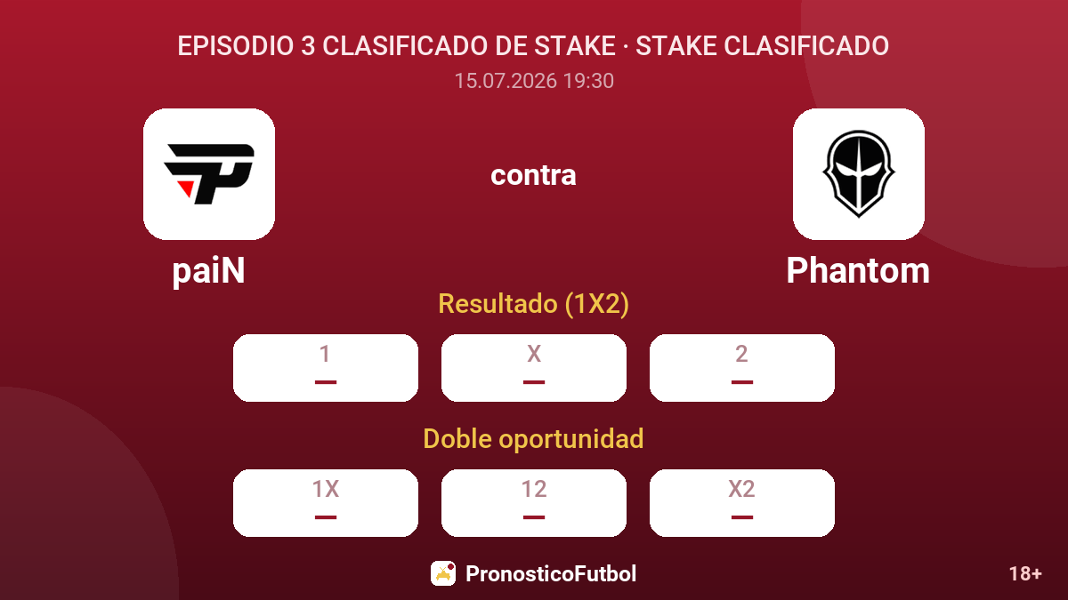paiN contra Phantom — cuotas