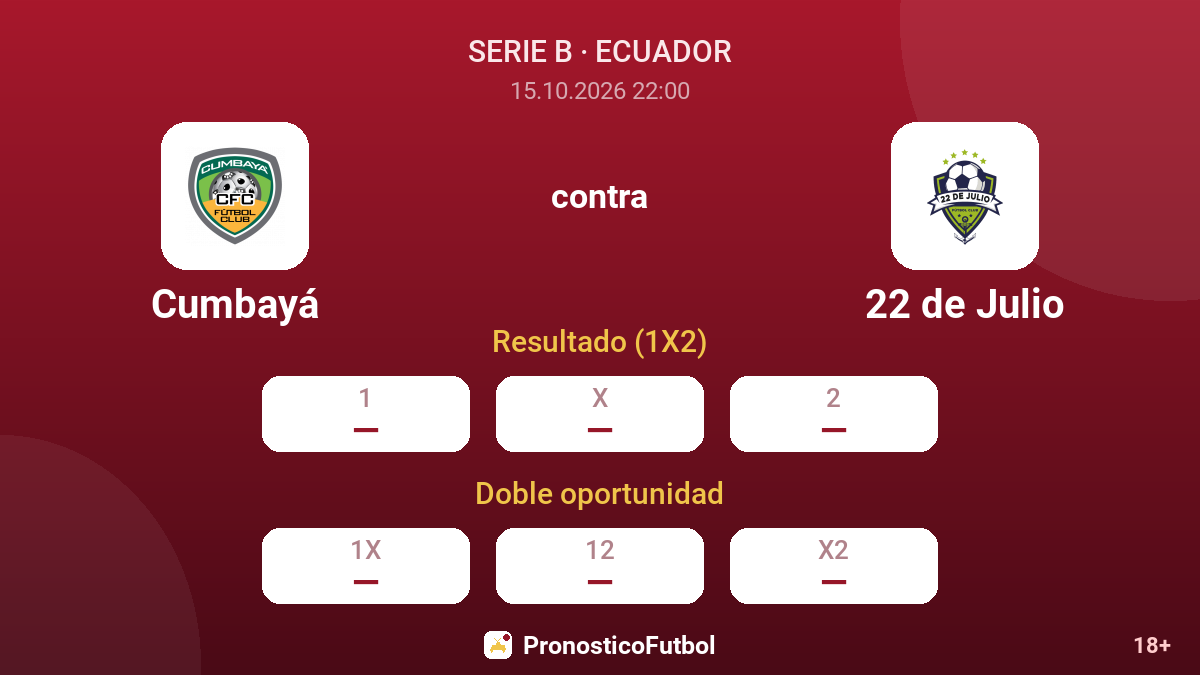 Cumbayá - 22 de Julio — cuotas