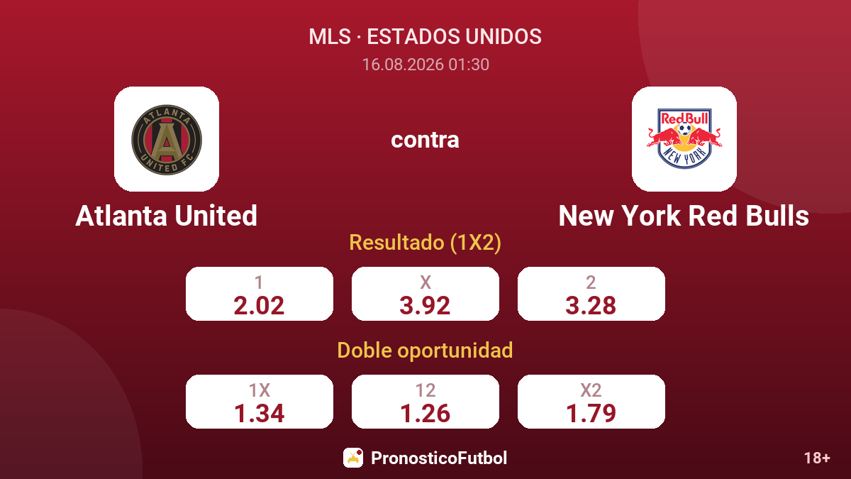 Atlanta United - New York Red Bulls — cuotas