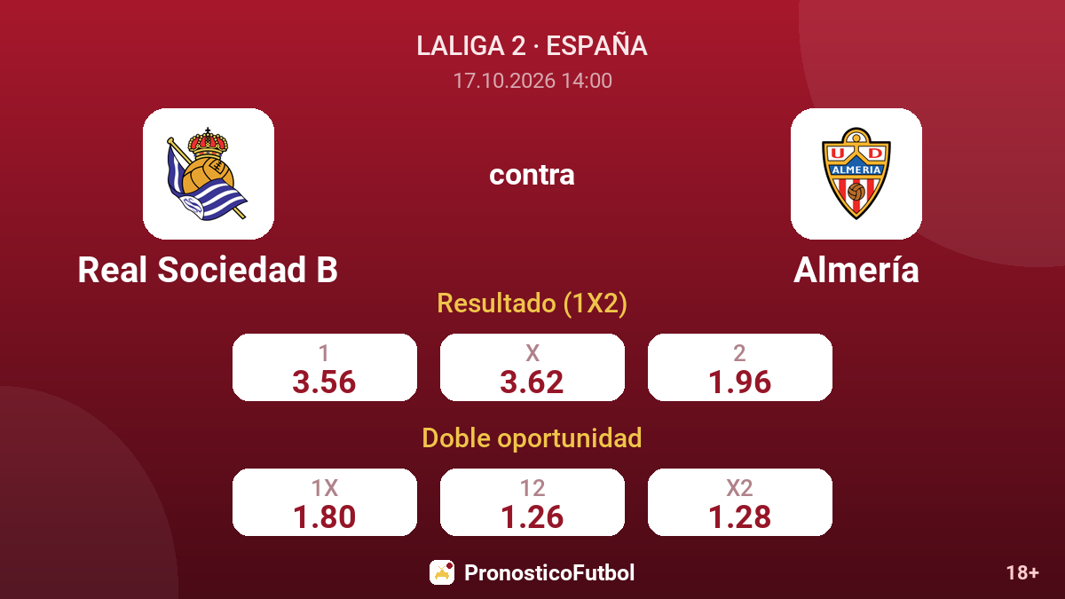 Real Sociedad B - Almería — cuotas