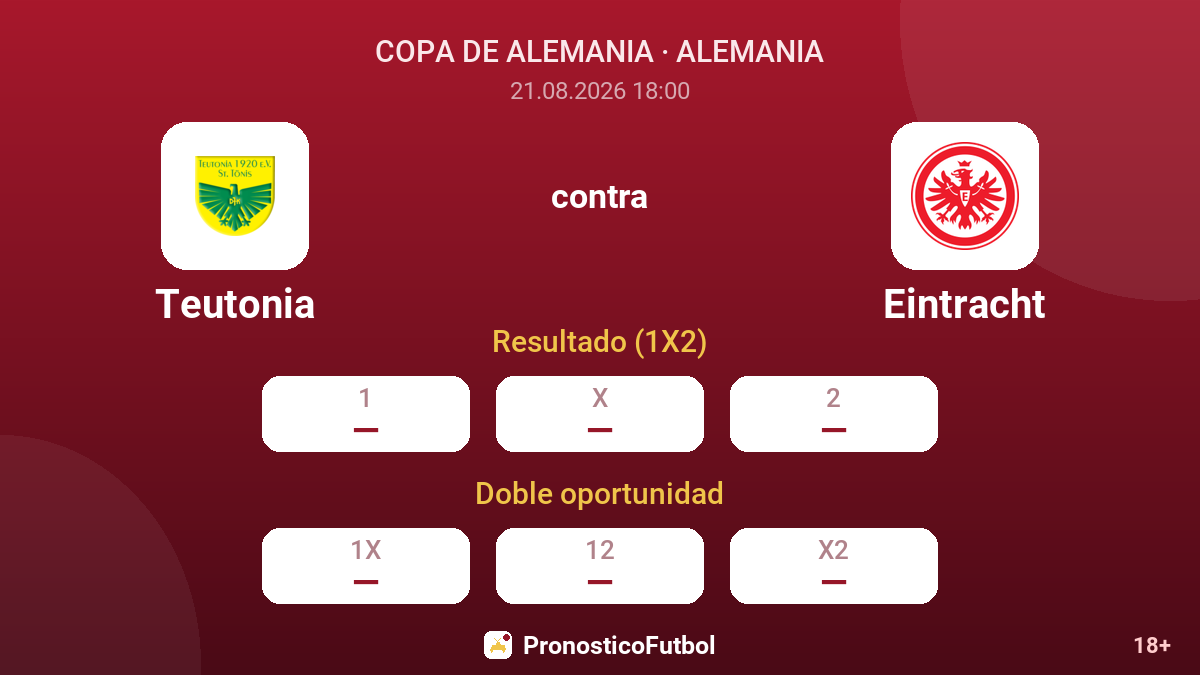 Sankt-Tenis - Eintracht — cuotas
