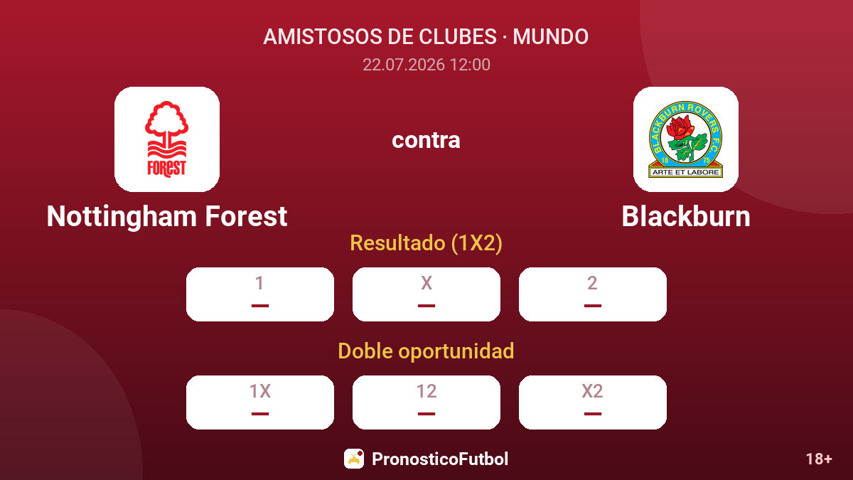 Nottingham Forest contra Blackburn — cuotas