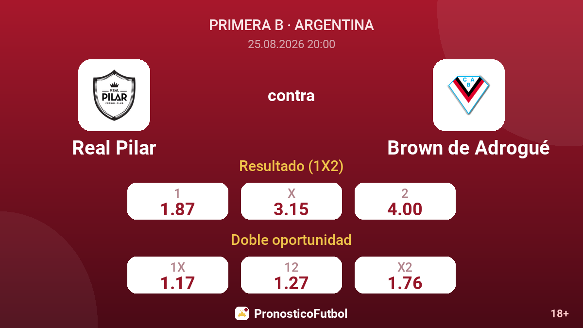 Real Pilar - Brown de Adrogué — cuotas