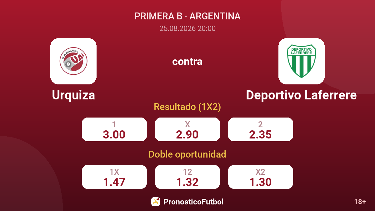 Urquiza - Deportivo Laferrere — cuotas