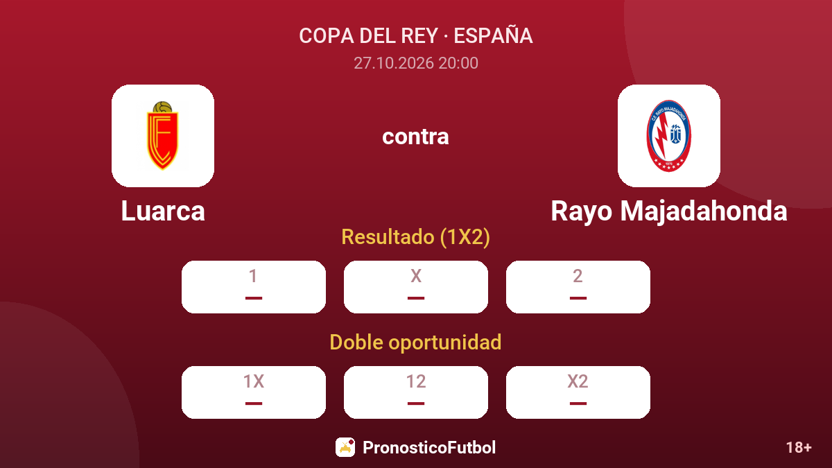 Luarca - Rayo Majadahonda — cuotas