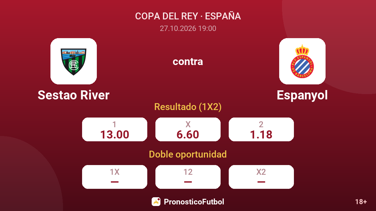 Sestao River - Espanyol — cuotas