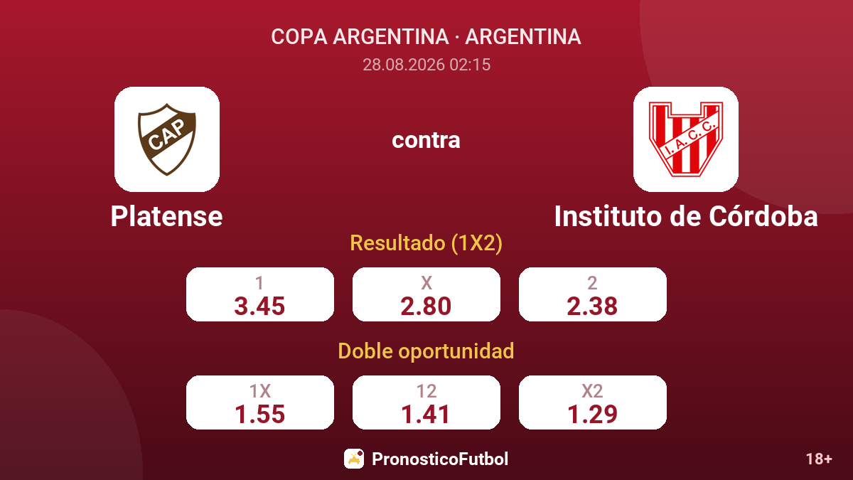 Platense - Instituto de Córdoba — cuotas