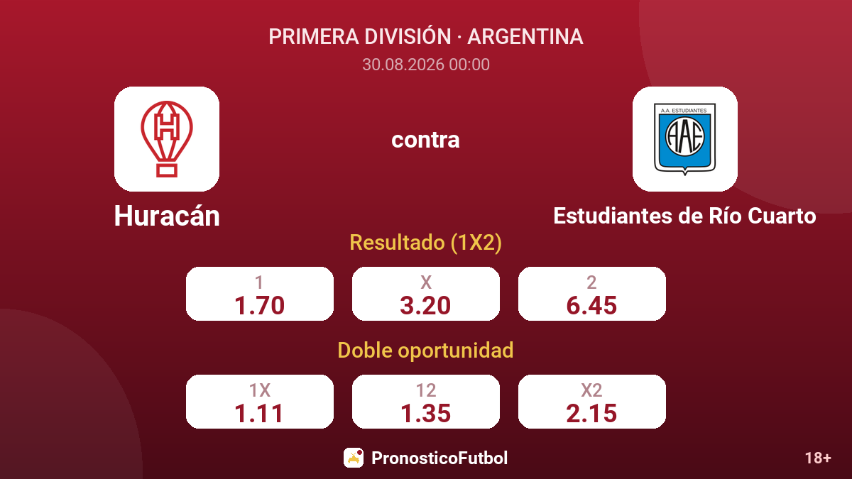 Huracán - Estudiantes de Río Cuarto — cuotas