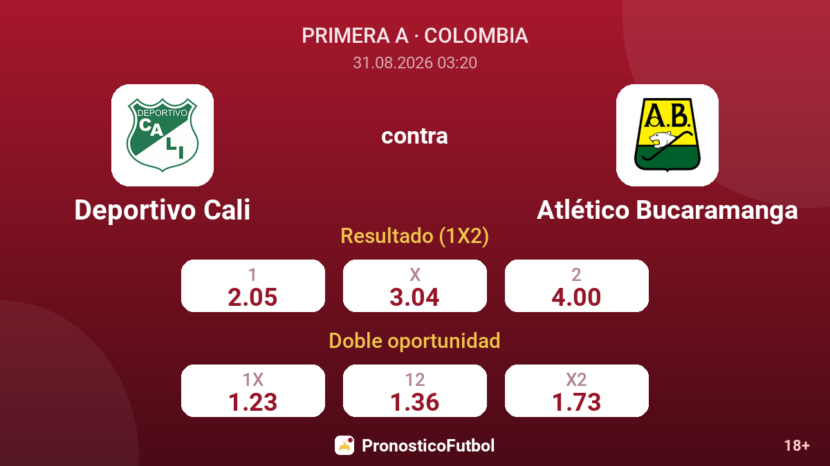 Deportivo Cali - Atlético Bucaramanga — cuotas