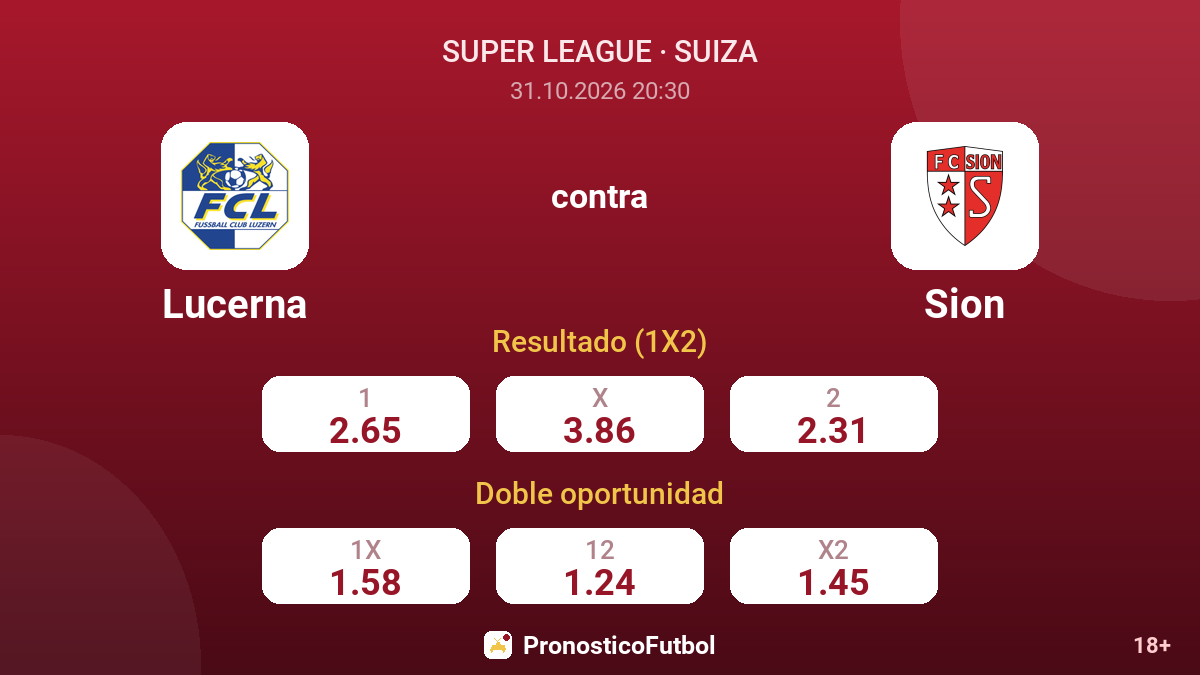 Lucerna - Sion — cuotas