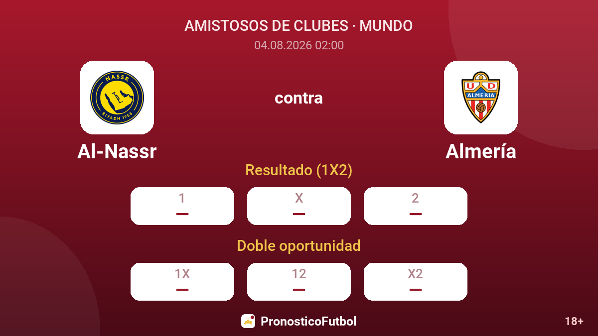 Al-Nassr contra Almería — cuotas